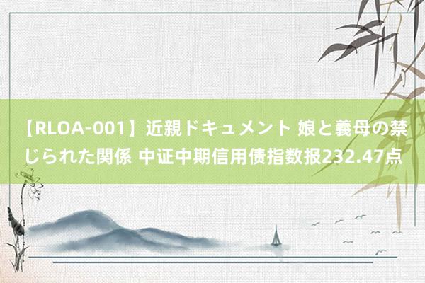 【RLOA-001】近親ドキュメント 娘と義母の禁じられた関係 中证中期信用债指数报232.47点