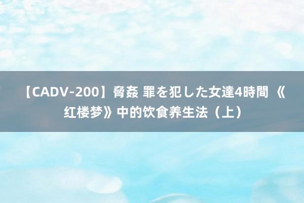 【CADV-200】脅姦 罪を犯した女達4時間 《红楼梦》中的饮食养生法（上）